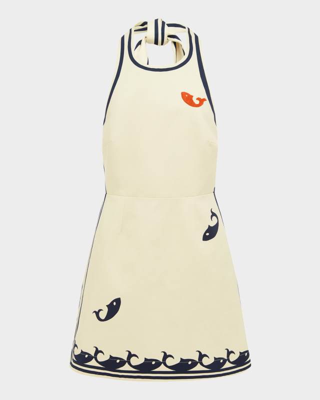 Marine Halter Mini Dress